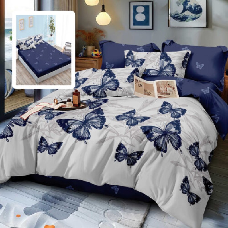 LENJERIE FINET 6 PIESE CU HUSĂ – 160×200 ȘI 180×200 (BETA-VH)